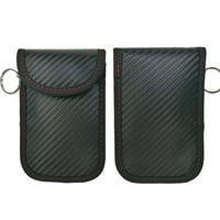 Kožne torbice za blokade signala RFID Dvostruke slojeve nosači nosača karata protiv kopiranja Multifunkcionalne