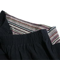 FINELYLOVE muške šorc hlače kratke hlače Slim ravno čvrste aktivnosti na otvorenom CRNO 3XL
