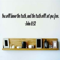 Porodična istina postaviće vas besplatni ukras na inspirativnom religijskom zidu John 8: Inspirativni