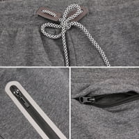 Muški izvlačenje elastičnih struka zatvarača džepova Sportske fitness dres znoje