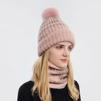 Viadha Ženska i zimska pulover, vunena kugla, vanjska plišana plišana, hladna izolacija, puna pletena kapu