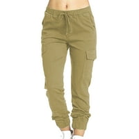 Fchengtais Ženske teretne hlače Lagane brzo suho jogger casual rastezljive vučne hlače elastična visoka