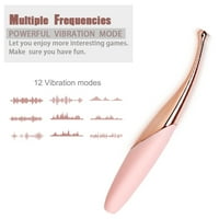 Clit bradaviji stimulator vibratora za žene, vibrirajući fleksibilan vibratorski klitoris stimulacijski