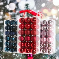 Shulemin Bo DIY Christmas Balls Privjesak Anti-deform plastični svečani ambijent božićno stablo kuglice