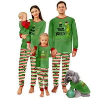 Porodična podudaranje Grinch Božićne pidžame Postavite odmor Santa Claus Sleep Lepyeb Xmas PJS set za
