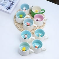 3D Slatke životinje Keramičke šalice kafe sa ručkom krava Panda žaba čajnik mlijeko za mlijeko čaj čaša