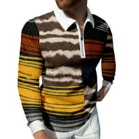 Howd Polo džemper patent zatvarač patchwork patchwork ovratnik dugih rukava dugih rukava za rad za posao