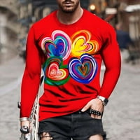 Prodaje zaljubljene majice za muškarce Majica kratkih rukava Valentine Graphic Print Tops parovi modna