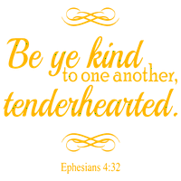 Efežanima 4: Budite ljubazni jedni prema drugima, tenderâ | vinil naljepnica za naljepnicu - mala -