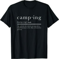 Žene vrhovi smiješni pokloni za kampiranje Majica Poklon posada vrata za zabave TEE