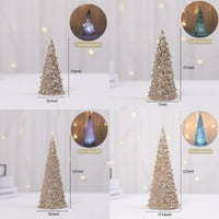 Osvijetlite ukrase za božićne stablo ukrase šarene noćne tačke kućne sobe Dekoracija za odmor poklon