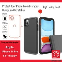 Capsule Case kompatibilan s iPhoneom Pro [Drop zaštita od udara udara udarna od karbonskih vlakana zaštitna