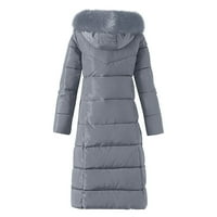 DTIDTPE zimski kaputi za žene, pamučna odjeća u zimi zadebljana velika ovratnica velika veličina preko