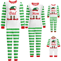 Toddler Božić pidžama otporna na plamen PJS Porodična božićna pidžama postavljena do 8xl