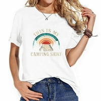 Retro Camper Planinarski kamp smiješan Ovo je moja majica za kampiranje