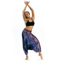 Vježbe za žene za žene Boho kombinezone ljeti casual joga hlače labave vrećice Hlače hlače