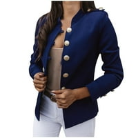 Blazers & Suit Jackets za žene Labavi gornji dugi rukav povremeni jaknu ženske bluze u kaputu