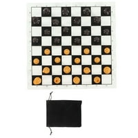 Međunarodni šahovski set, mala količina mala plastična šah boja za putovanja Brown