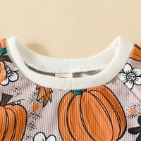 Tosmy Toddler Boy djevojka odjeća s dugim rukavima Catoon pulover tiskane hlače odijeva odjeću za bebe