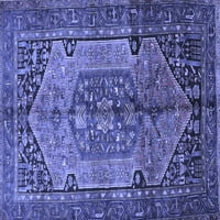 Ahgly Company Zatvoreni kvadrat Perzijski plavi Tradicionalni prostirci, 6 'Trg