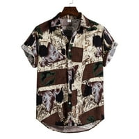 Muška majica Majica Posteljina etnička štampačka majica bluza rupu havajska muška ležerna majica MUŠKE