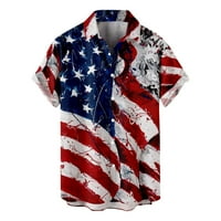Ljetni trendi čišćenje muški košulja Nova američka dnevna majica za kratku rukavu od tiskane muške casual