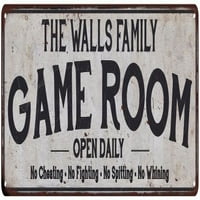 Zidovi Obiteljska igra Soba Zemlja Metalni znak 106180042323