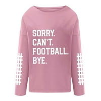 Prevelizirana dukserica za žene Žao nam je ne može fudbalska majica Funny Football Lover Poklon labavi