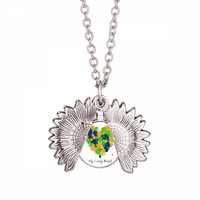 U obliku ljupke Brazil Brazil Brazil ogrlica od suncokreta privjesak za zaključavanje nakita