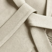 Wyongtao ženski kaput dugih rukava dugih rukava dvostruko grudi elegantna lagana kardiganska odjeća