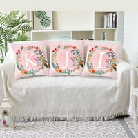 Pink English Pismo breskve kože Plišasto jastuk kauč kauč kauč na kauč na kaputu Kućni dekoracija *