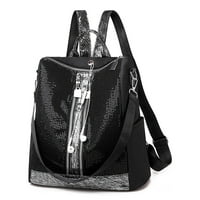 Zedker ruksak za žene male, šljokice najlonske putne torbice torbica, veliki kapacitet ramena torba