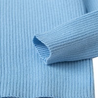 Duks avamo toddlera visoki vrat Jumper Top dugih rukava pletene džempere na otvorenom labav pulover