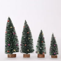 Mini božićni ukrasi za božićne stablo Mali borovo drvo za Xmas Diy Dekoracija modela