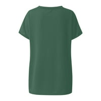 Ženski vrhovi kratkih rukava Ženska bluza Modni grafički otisci Majice Okrugli izrez Ljetna tunika Tee