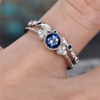Wozhidaoke prstenovi za žene Ženski modni dijamantni prsten za par nakita Prstenje za prstenje veličine Rođendani pokloni za žene