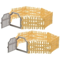 Setovi plastične farme ograde minijaturna ograda igračka simulirana ograda model model malene ograde