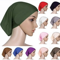 Muslimanska glava šal dame žene obične pamučne islamske hidžab dame omotaju šal ispod šal
