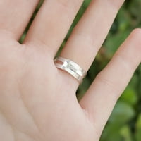 Slatka poop uzorak srebrni pozlaćeni prsten s novitetom
