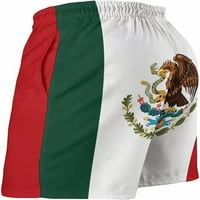 Muški meksiko-zastava-cool-orao Kratke hlače za suhe ploče s mrežnim dijelovima kupaći kostimi poklon