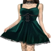 Danceemangoos Ženska Gothic Punk mini haljina Y2K EMO Alt Grunge Fairycore Estetska odjeća
