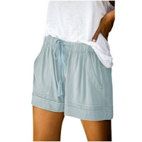 Relanfenk Ženske kratke hlače Žene plus veličine Comfy ComfyString Ležerne prilike elastične struke