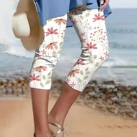 Ljetno čišćenje Žene Casual široke hlače za noge Visoko stručno radno vrijeme Casual Hlače labave plaže