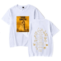 Sam Smith Merch Gloria World Tour majica kratki rukav Tee Casual Crewneck Thirt R & B Style Music Fanovi Jedinstveni Vrh