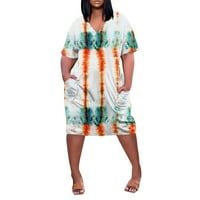 Ženska plus veličina casual maxi haljina za letnju haljina za haljinu na plaži