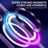 Samimore magnetc Clear futrola za iPhone Pro, Full Witch sočiva Film Mount Transparent Cover Podrška