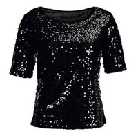 Aabni Fashion Wople Sequils Sparkle Coctail Party Casual Top bluza Sjećalica