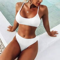 Ženski plus veličine Bikini High Struk kupaći kostimi Dvije kupaći kostim Control kupaći kostimi