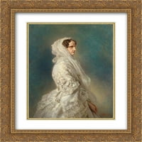 Franz XAVER Winterhalter Matted Gold Ornate Uramljeno Art Print 'Alexandra Feodorovna'