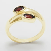 Britanci izrađeni 14k žuto zlatni prirodni prsten ženskih permanata - veličine opcija - veličine 8.5